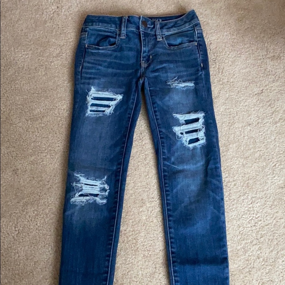American Eagle ripped jeans